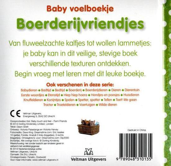 Thumbnail van een extra afbeelding van het spel Veltman Kinderboek Baby voelboekje: Boerderijvriendjes. 0+