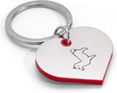 Akyol - alpaca sleutelhanger hartvorm - Alpaca - dierenliefhebber - lievelingsdier - cadeau - lama - dierenvriend