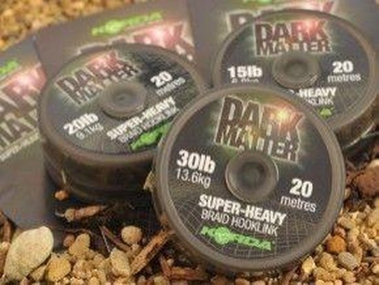 Korda Dark Matter Super-Heavy Tungsten Coated Hooklink 10m - Maat : Brown 25lb van Merkloos — afbeelding 4