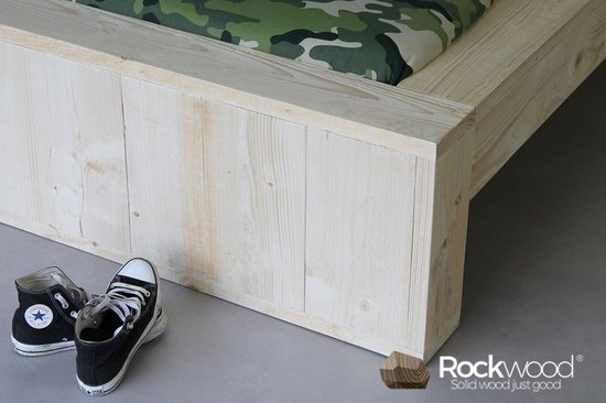 Lit enfant Rockwood® Storm comprenant l'assemblage avec sommier à lattes, incluant un pot de lavis gris