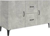 vidaXL-Dressoir-100x36x60-cm-bewerkt-hout-betongrijs
