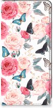 Flipcase Cadeautjes voor Moederdag OnePlus 11 Smartphone Hoesje Butterfly Roses