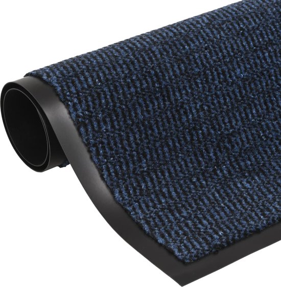 vidaXL-Droogloopmat-rechthoekig-getuft-60x90-cm-blauw