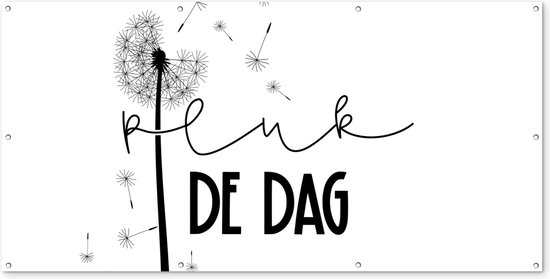 Schuttingposter Quotes - Spreuken - Carpe diem - Pluk de dag - 200x100