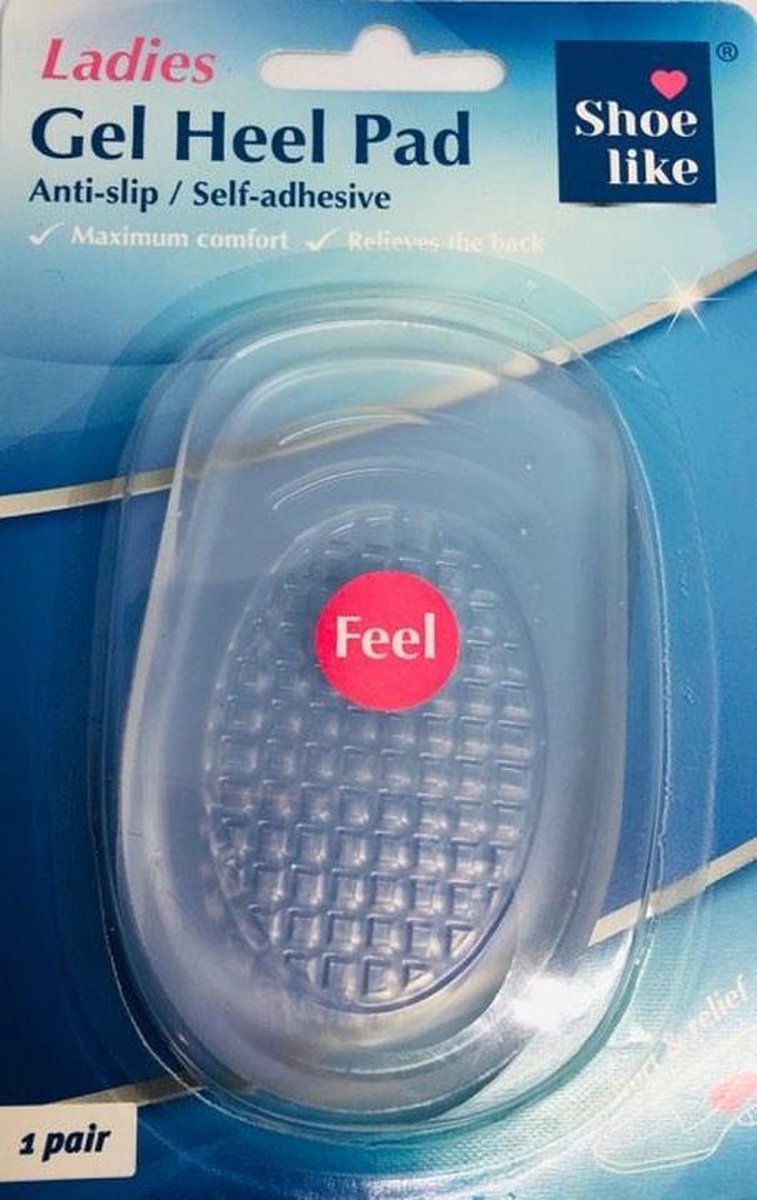 Gel Heel Grips - Hielbeschermers transparante - Voorkom blaren - 1 paar - dames - Voorkom wrijving en uitslippen