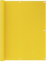 vidaXL - Balkonscherm - 120x300 - cm - HDPE - geel