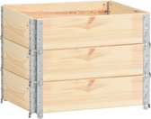 vidaXL - Palletopzetranden - 3 - st - 60x80 - cm - massief - grenenhout