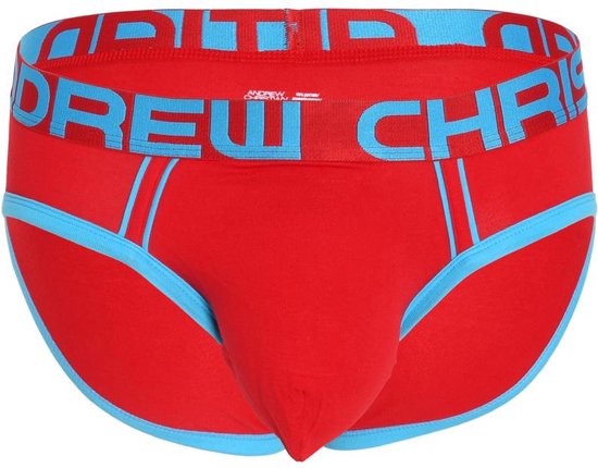 Andrew Christian TROPHY BOY® For Hung Guys Brief Red - MAAT M - Heren Ondergoed - Slip voor Man - Mannen Slip