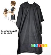 *** Premium Kappersmantel - Kapmantel voor Volwassenen - Haar Knippen & Tondeuse - van Heble® ***