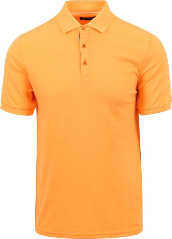 Suitable - Fluo A Polo Fel Oranje - Slim-fit - Heren Poloshirt Maat L