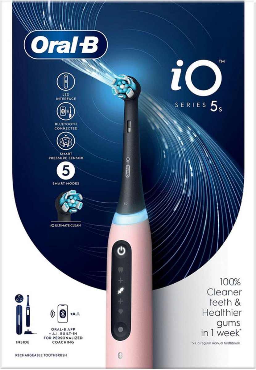 Oral-B IO 5S Elektrische Tandenborstel Roze - afbeelding 3