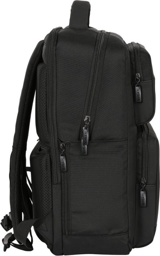 Laptop Backpack Sevilla Fútbol Club Premium 15,6'' Black (31 x 44 x 13 cm)