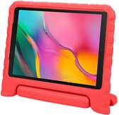 Kinder Tablethoes met Handvat Rood Geschikt voor Samsung Galaxy Tab A 10.1 (2016) - Tablethoes Kindvriendelijk - Beschermhoes voor Kinderen - Shockproof - met Standaard - Tegen Vallen