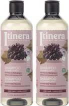 ITINERA - Shampoo voor krullend haar met Toscaanse rode druiven, 95% natuurlijke ingrediënten 370 ml (2 stuks)