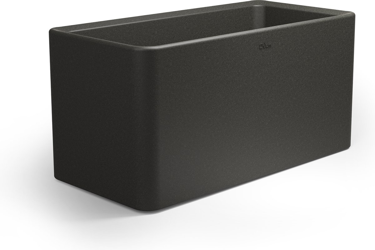Otium bloempot dubbelwandig Quadris 40 Long black cork