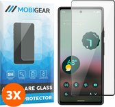 Mobigear Screenprotector geschikt voor Google Pixel 7a Glazen | Mobigear Premium Screenprotector - Case Friendly - Zwart (3-Pack)