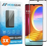 Mobigear Screenprotector geschikt voor LG Velvet Glazen | Mobigear Curved Screenprotector - Case Friendly - Zwart (3-Pack)