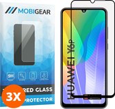 Mobigear Screenprotector geschikt voor Huawei Y6p Glazen | Mobigear Premium Screenprotector - Case Friendly - Zwart (3-Pack)