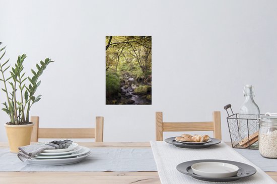 Stickers muraux - Film autocollant - Cerf - Arbre - Forêt - 20x30 cm - Film adhésif - Stickers muraux Chambre d'enfant - Papier peint autocollant