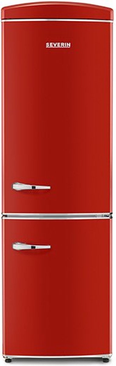 Severin RKG 8997 Retro Combi Koelkast - No Frost - Energieklasse E - Rood