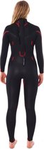 Rip Curl Dames Omega 4/3mm Rug Ritssluiting Wetsuit - Blac