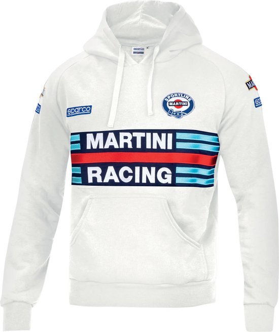 Sparco Martini Racing Hoodie - XL - Wit - SPARCO