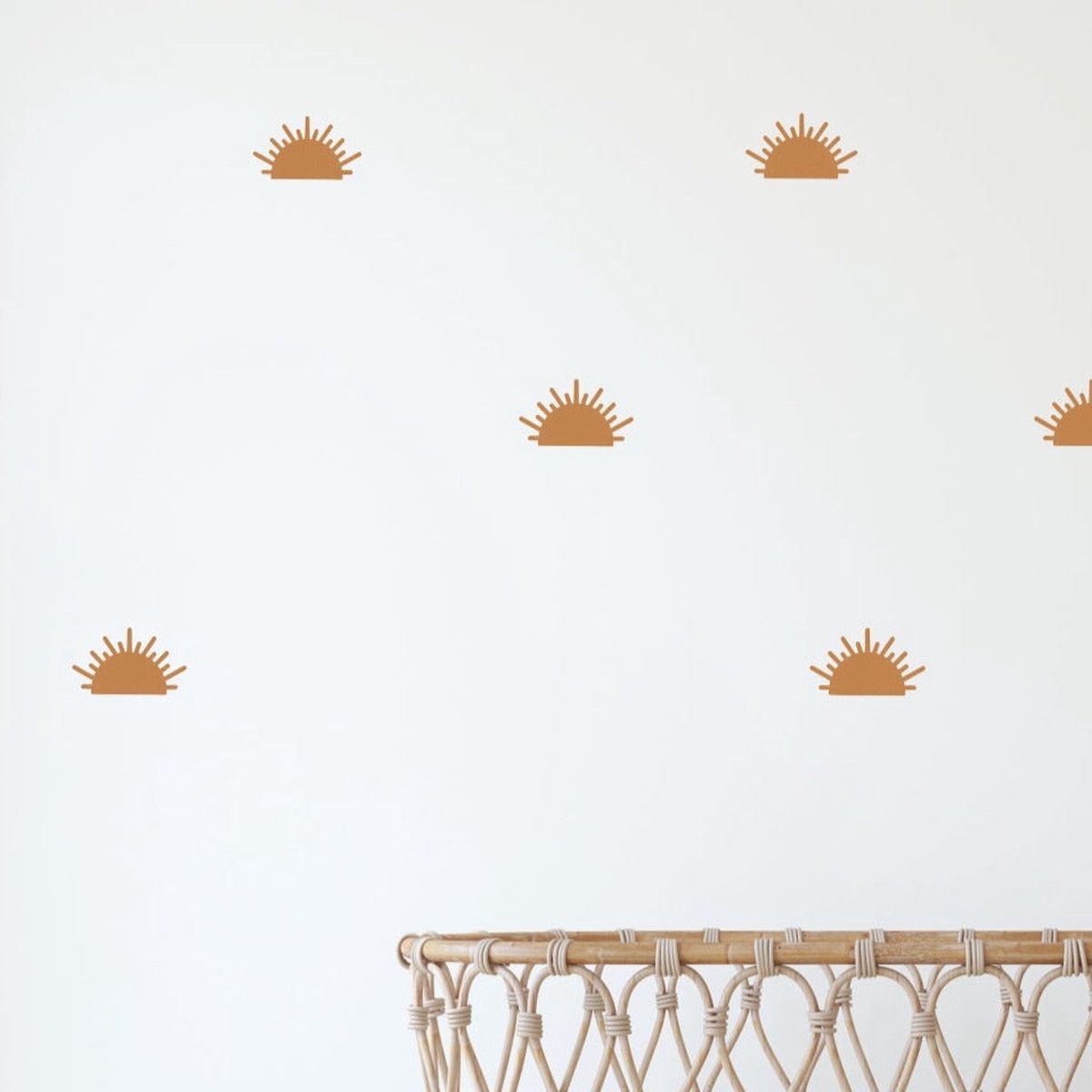 Halve zonnetjes Muurstickers Roest
