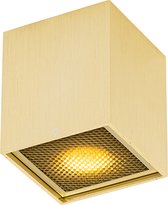 QAZQA qubo - Design Plafondspot | Spotje | Opbouwspot - 1 lichts - L 8.25 cm - Goud - Woonkamer | Slaapkamer | Keuken