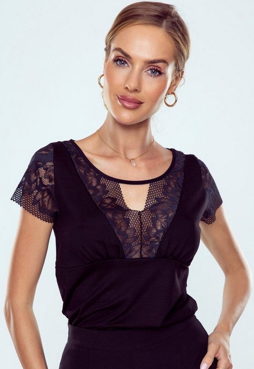 WOWENY kanten blouse voor dames met lange mouwen, elegant, blouse met opstaande kraag, spiksplinter uitsnede, casual blouseshirt, doorschijnend shirt, wit, M WOWENY kanten blouse voor dames met lange mouwen, elegant, blouse met opstaande kraag, spiksplinter uitsnede, casual blouseshirt, doorschijnend shirt, wit, M