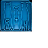 Sodapup Waiting Dogs Design Etray - Likmat - Sodapup - Diep - Likmat - Likken - Anti schrok Hond - Blauw
