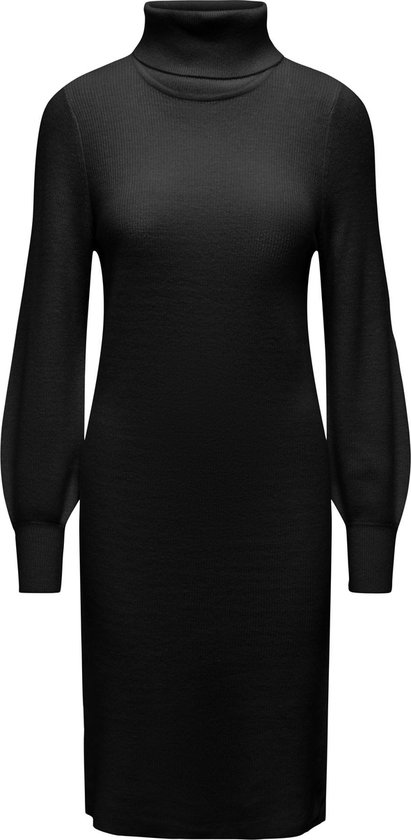 ONLY ONLSASHA L/S ROLLNECK DRESS KNT NOOS Dames Jurk - Maat M