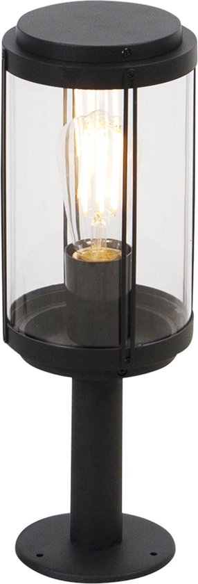 QAZQA schiedam - Design Staande Buitenlamp | Staande Lamp voor buiten - 1 lichts - H 40 cm - Zwart - Buitenverlichting