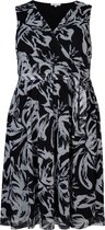 Miss Etam dames Jurk print zwart - Plus