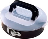 bakken & Meenemen springvorm- pan met transportdeksel, 26 cm, zwart, 26 cm