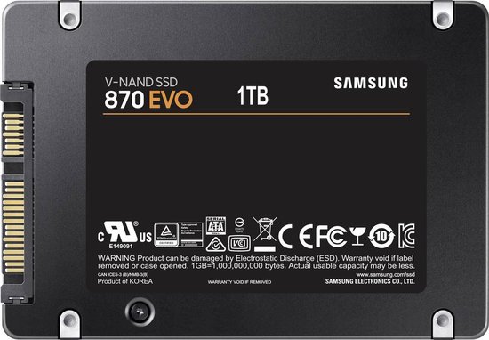 Samsung 870 EVO - Interne SSD - 2.5 inch - 500 GB