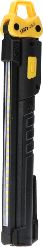 Baladeuse LED rechargeable 600 lm - Pliable & Sans fil - Avec aimant et crochet