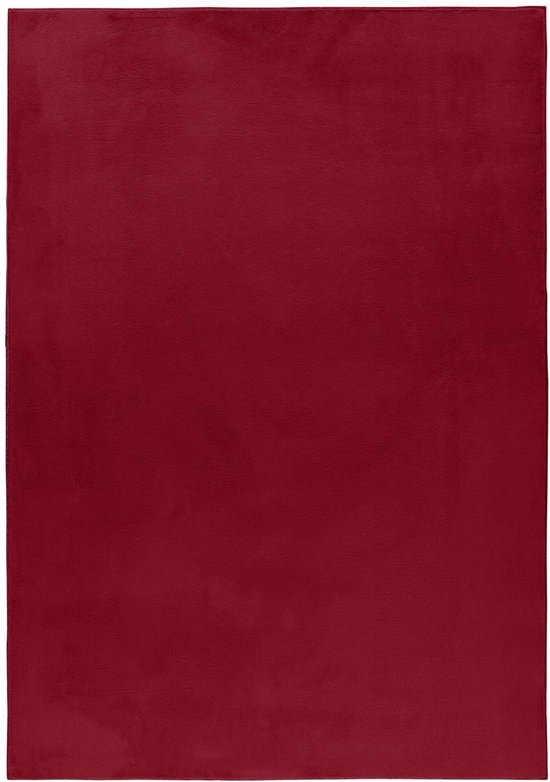 Flycarpets Tapis Moelleux à Poils Hauts Teresa - Rouge - 240x340 cm