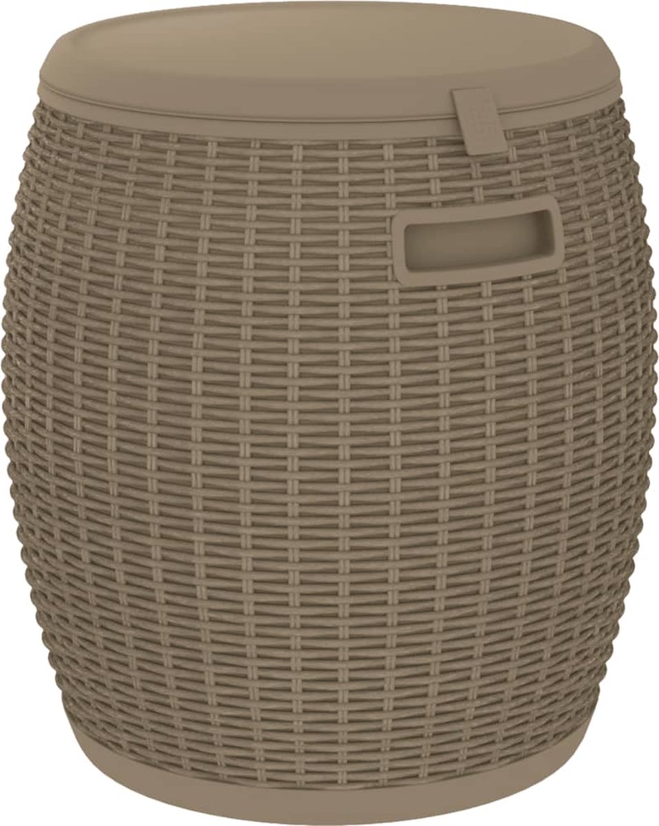 vidaXL - Tuinbox - 4-in-1 - polypropeen - lichtbruin