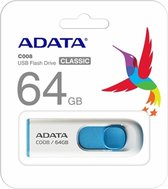 ADATA Classic USB 2.0 C008 - USB-stick - 64 GB Wit