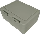 Bento Box All-in-1 1,2L Lunchtrommel met Bestek & 2 Sauscontainers - Mint Groen - Lunchbox Salade- Snack- of Lunchbox | Lekvrij | Incl. Accessoires Broodtrommel met Compartimenten voor Maaltijdbereiding - 18 x 14 x 7