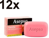 Asepso - Gentle - Antibacteriële - Handzeep - 12x 80g - Voordeelverpakking