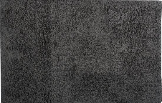 MSV Tapis de salle de bain/tapis de bain - pour le sol - gris foncé - 40 x 60 cm - polyester/coton