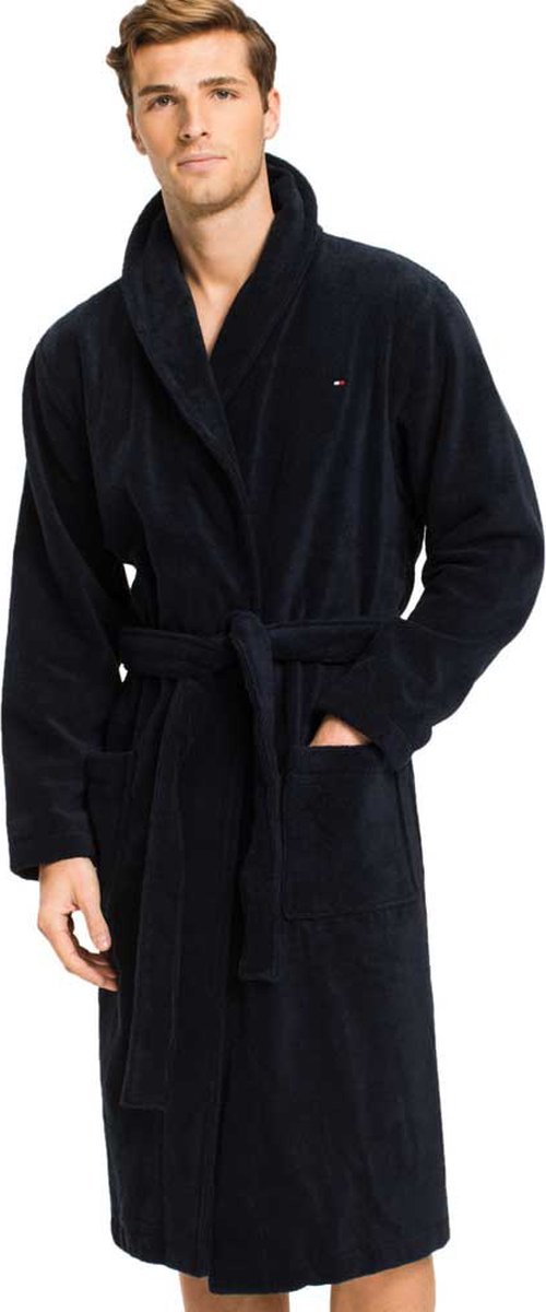 Tommy Hilfiger - Badjas Donkerblauw - Heren - Regular - fit — afbeelding 12