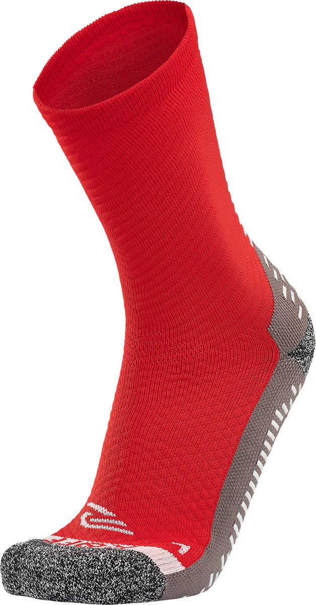 RØFF SOCKS® Ultimate Grip Sock - Gripsokken, Voetbalsokken, Sportsokken, Gripsokken voetbal, Tennissokken, Basketbalsokken, maat 47-50, Rood - Naadloze teensluiting - Ergonomisch gebreide voet L en R - Badstofzone in de voetzool