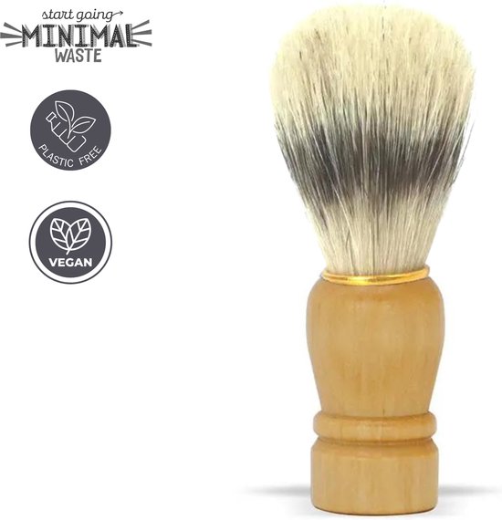 Blaireau avec manche en bois 85mm - Poils souples
