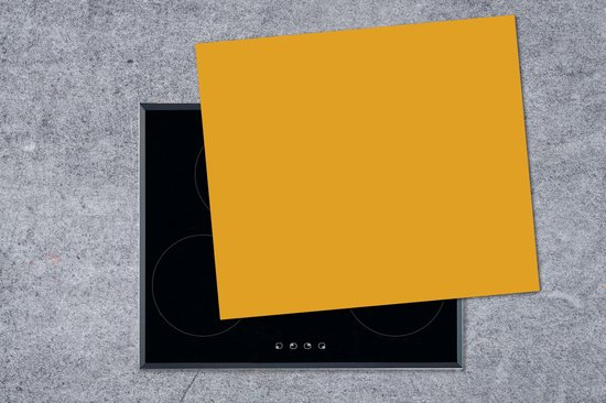 KitchenYeah® Inductie beschermer 60x52 cm - Okergeel - Herfst - Interieur - Kookplaataccessoires - Afdekplaat voor kookplaat - Inductiebeschermer - Inductiemat - Inductieplaat mat