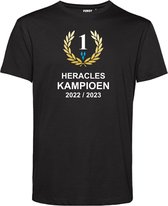 T-shirt Heracles Kampioen 2023 | Heracles Almelo Supporter | Shirt Kampioen Almelo | Kampioensshirt 2022-2037 | Zwart | maat XXL