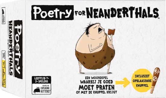 Foto: Poetry for neanderthals nederlandstalig kaartspel