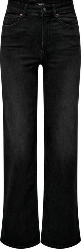 Only Jeans Onlmadison Blush Hw Wide Dnm Cro099 15299796 Washed Black Dames