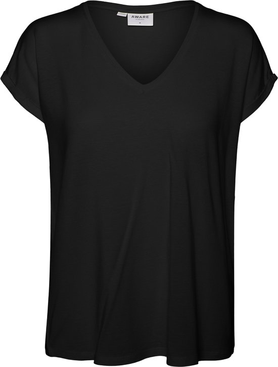 Vero Moda / Damen-Shirt / VMREBECCA S/S BOAT NECK KNIT TEE VM